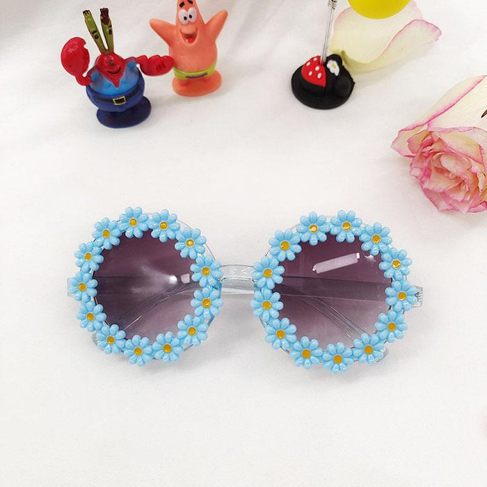 Adult‘s Sunglasses Children's Lovely Flower Sunglasses