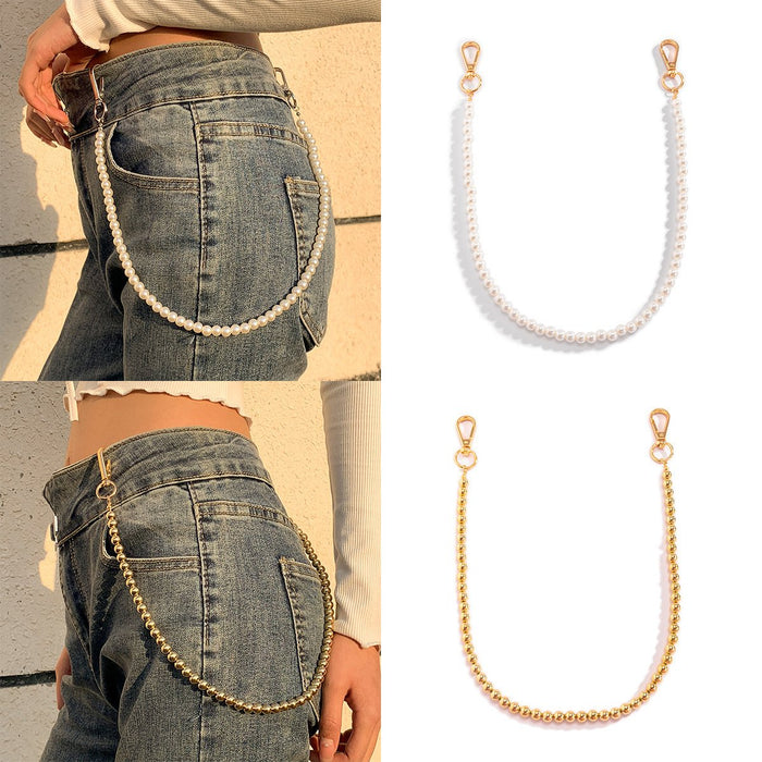 Retro Round Bead Body Chain Personality Simple Waist Chain