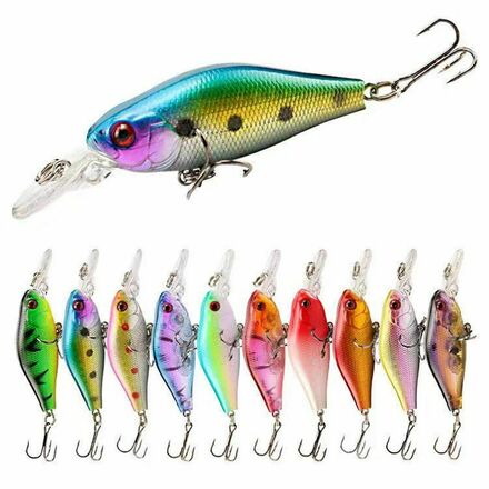 50 Pieces Mixed Styles Hard Bait Minnow Fishing Lures Wholesale