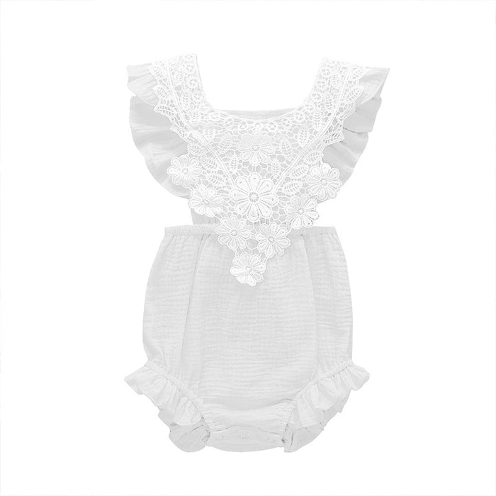 Summer Infant Jumpsuit Back Lace up Romper
