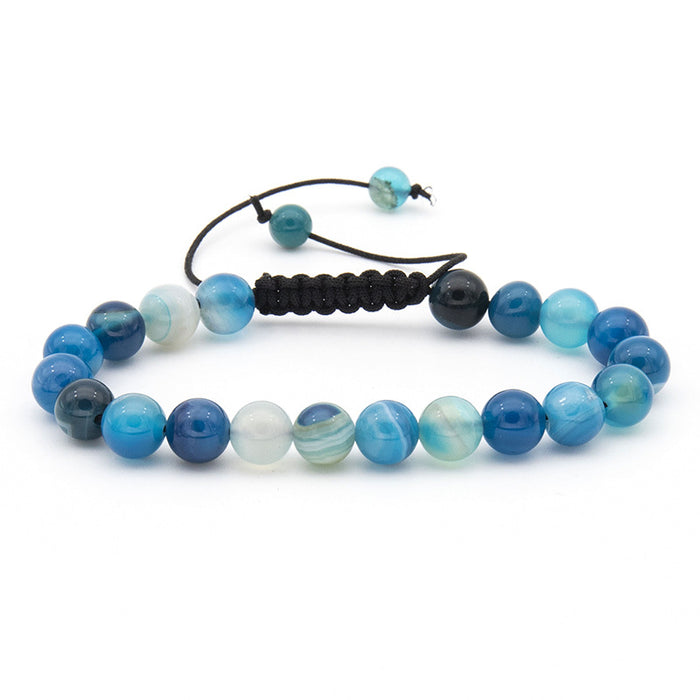 100 Pieces Handmade Natural Stone Weave Bracelet