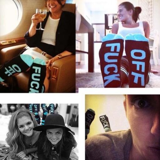 24 Pairs of English Alphabet Socks