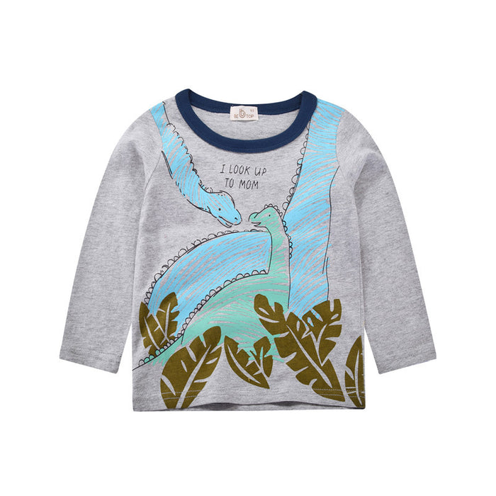 Children's cotton top T-shirt autumn clothes