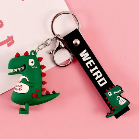 40Pcs Cartoon Dinosaur Keychain Pendant