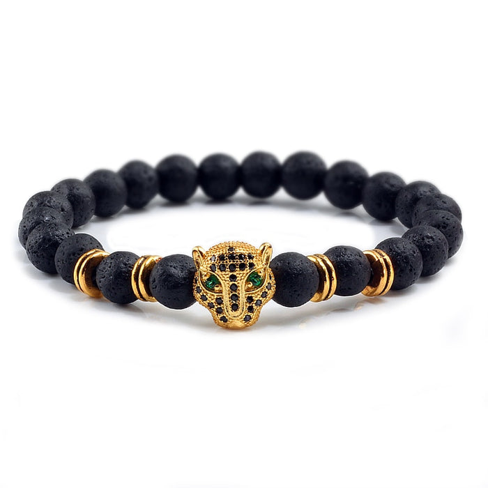 12 Style Men Black Lava Healing Balance Beads Bracelet