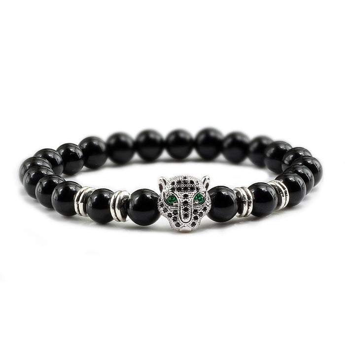 12 Style Men Black Lava Healing Balance Beads Bracelet