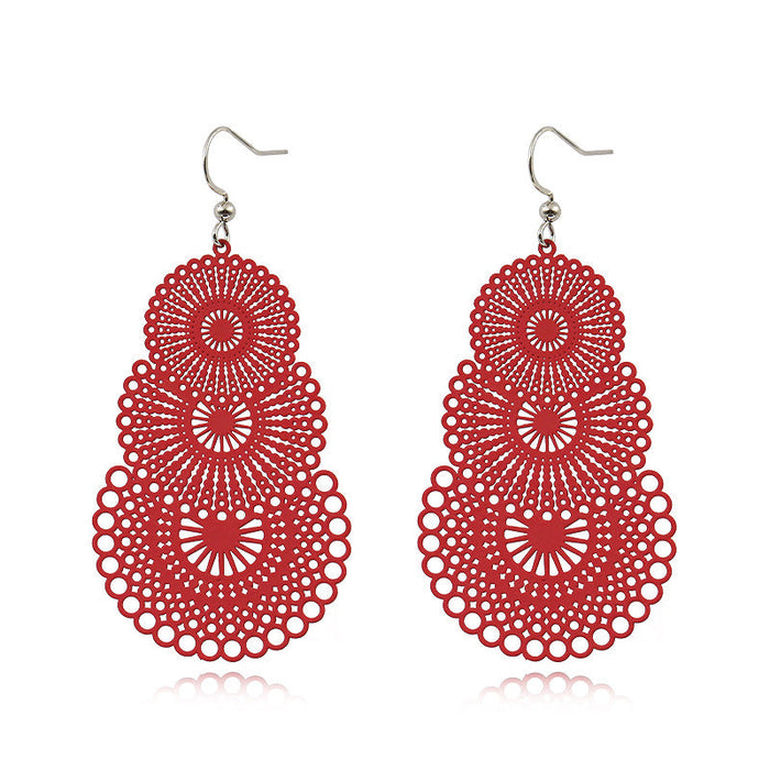 Boho Pattern Fashion colourful Earrings