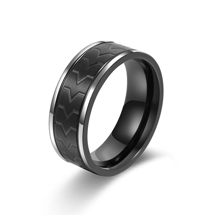 Creative Stainless Steel Men's Ring Titanium Steel Jewelry