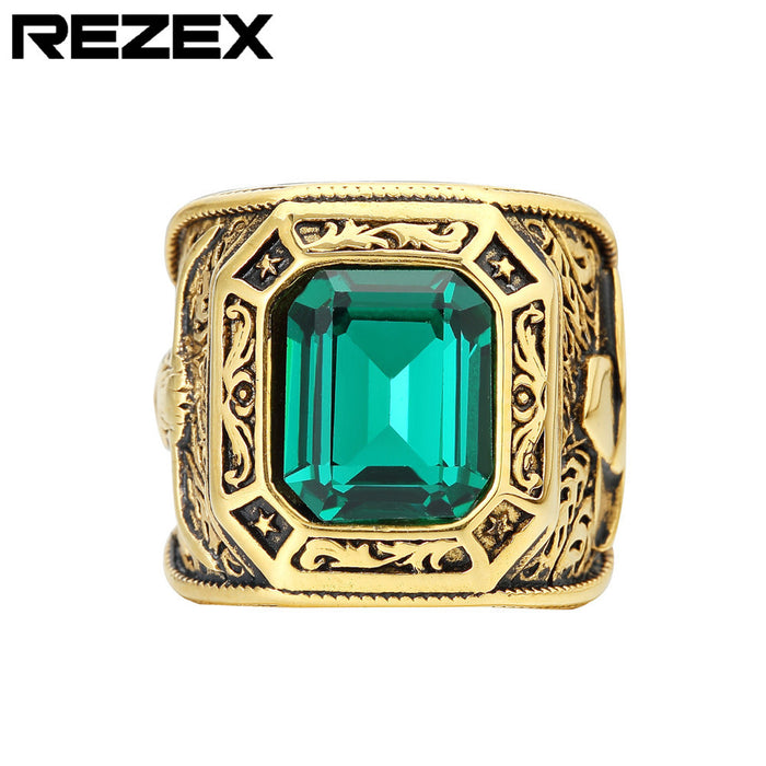 Jewelry Wholesale Personality Men's Retro Titanium Steel Ring