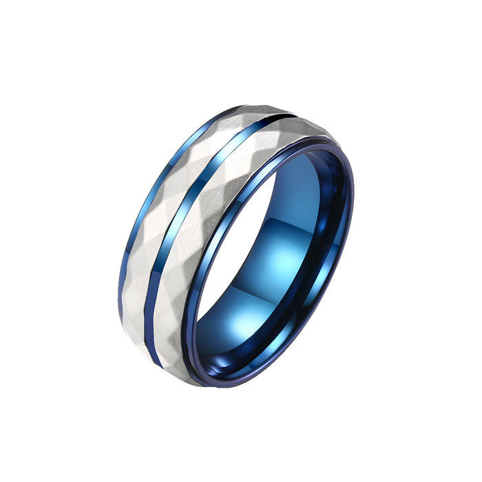 Trendy Men's Titanium Steel Tungsten Steel Ring