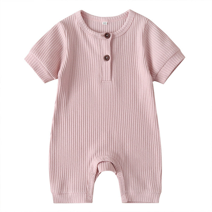 Summer Infant Clothes Solid Jumpsuit