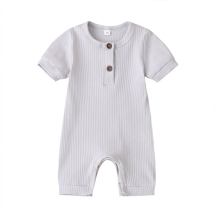 Summer Infant Clothes Solid Jumpsuit