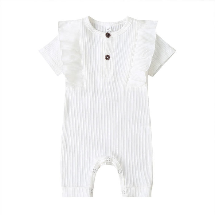 Summer Infant 5-color Ruffle Jumpsuit