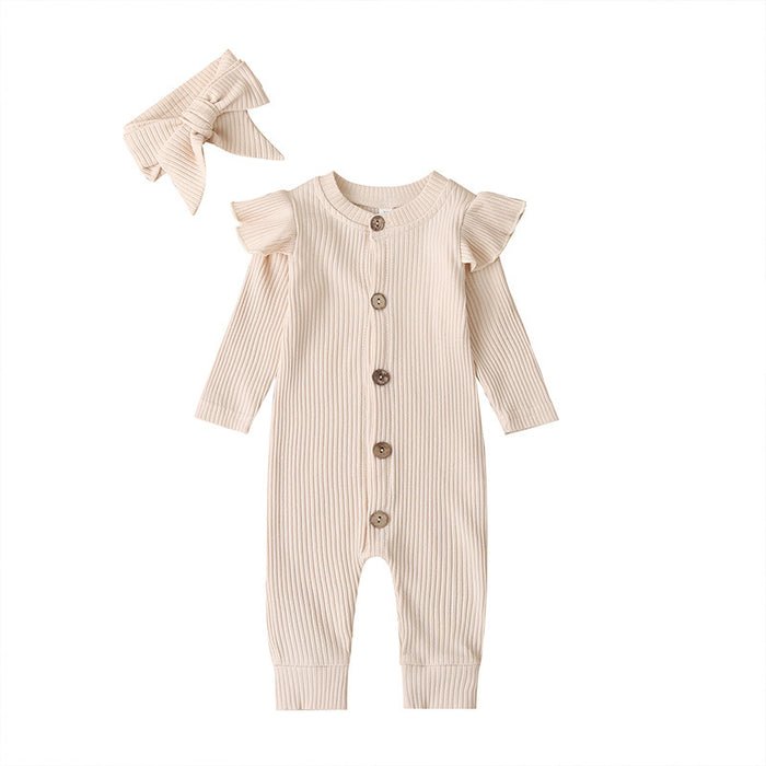 Long Sleeve Baby Girls' Jumpsuit