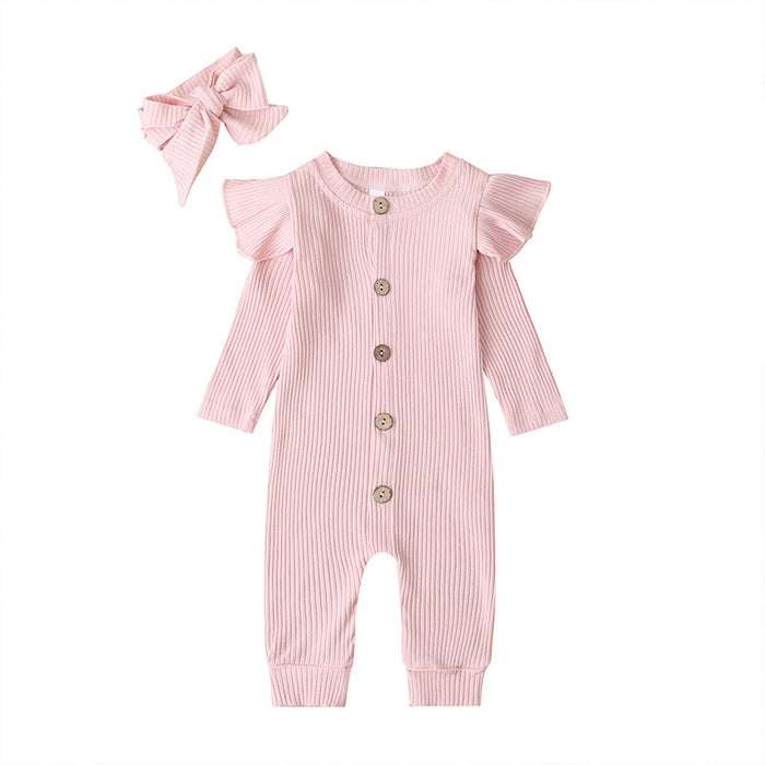 Long Sleeve Baby Girls' Jumpsuit