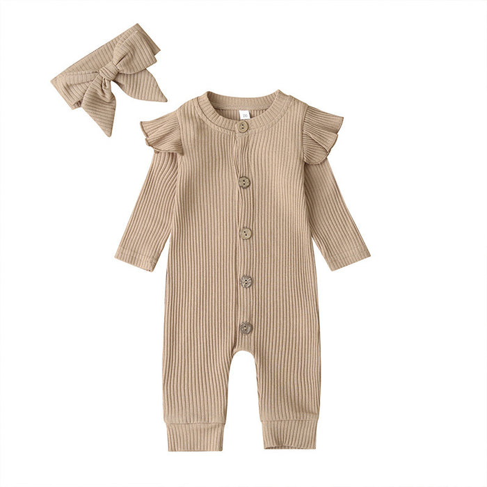 Long Sleeve Baby Girls' Jumpsuit