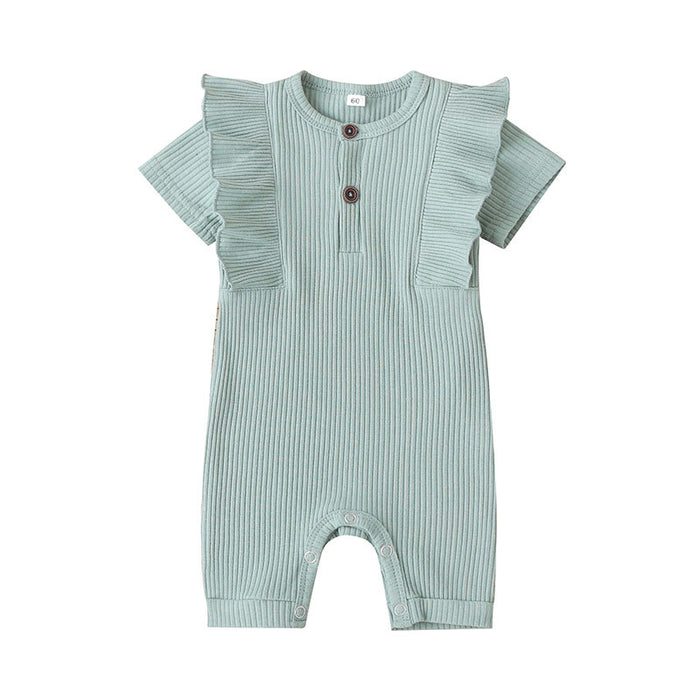 Summer Infant 5-color Ruffle Jumpsuit