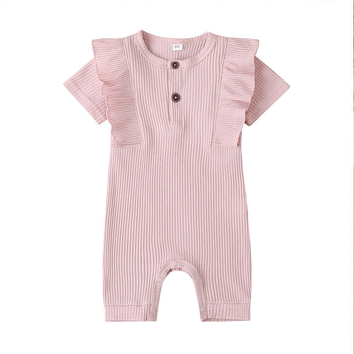 Summer Infant 5-color Ruffle Jumpsuit