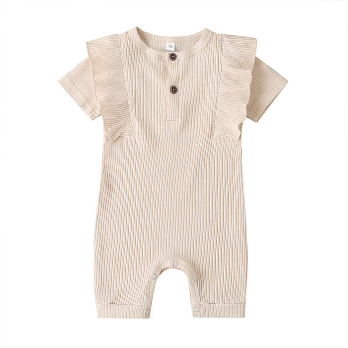 Summer Infant 5-color Ruffle Jumpsuit