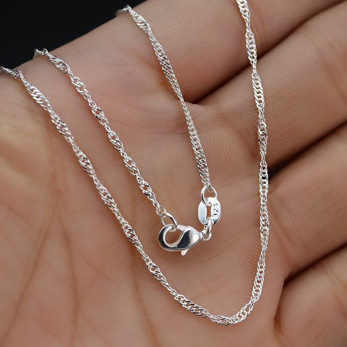 2MM Silver Plated Water Chain
