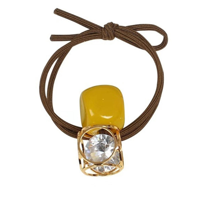 100X Hollow Crystal Rubber Band Hair Accessories