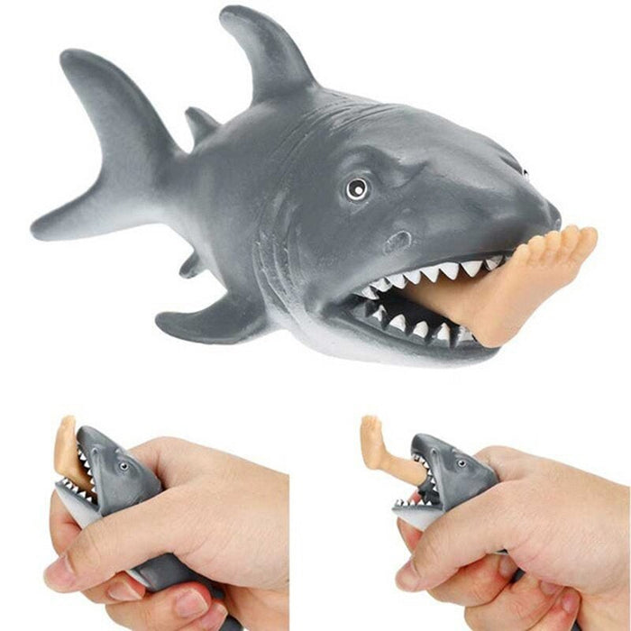 Anti Stress Squeeze Toy Creative Biting Leg Shark Toy
