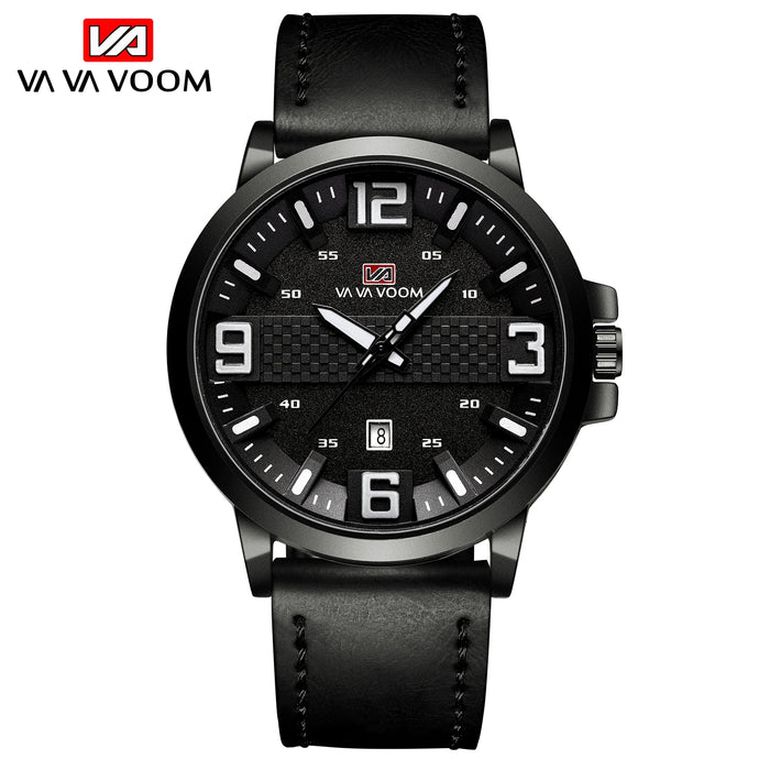 Calendar Wristwatch Fashion Mens Top Brand Luxury Sports Leather Watches