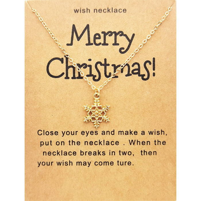 Vintage Charm Christmas Pendant Necklace