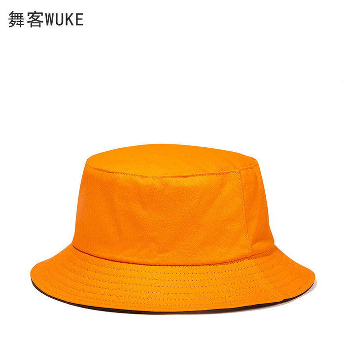 New Solid colour Double-sided Fisherman Hat Sun Hat