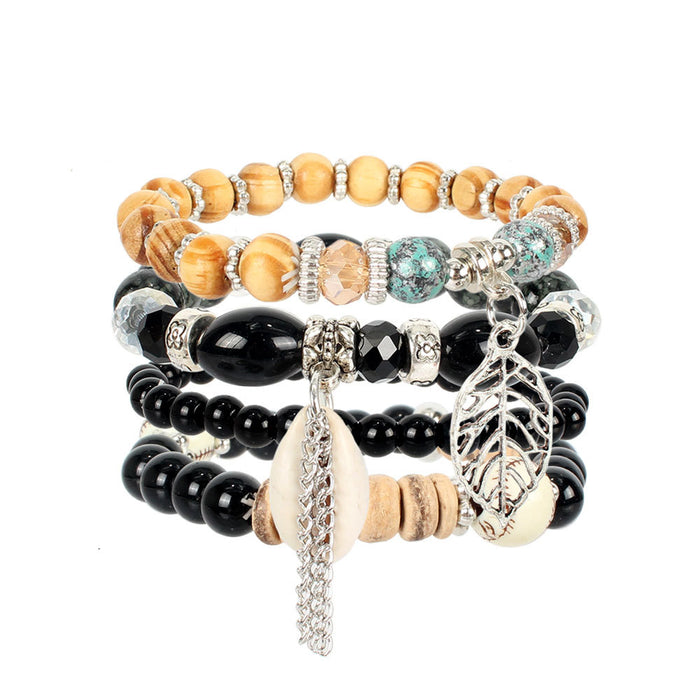 Personalized National Style Multi-layer Beaded Shell Bracelet Accessories