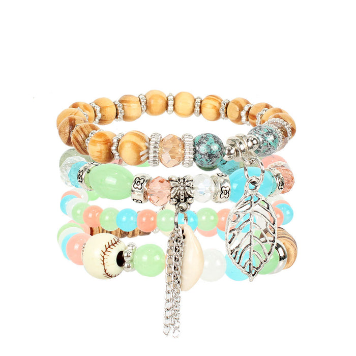 Personalized National Style Multi-layer Beaded Shell Bracelet Accessories