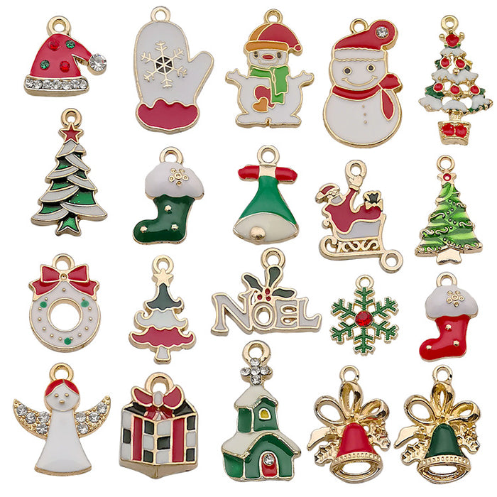 96 Pieces Mixed Christmas Charms