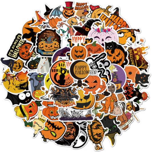 1000X Funny Halloween Ghost Pumpkin Horror Decoration Stickers