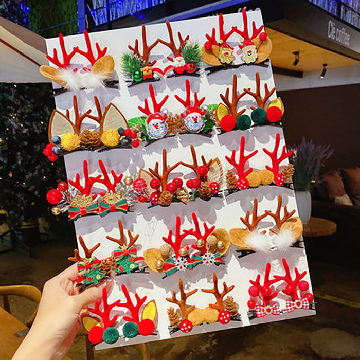 60Pcs Christmas Handmade Band Hair For Children