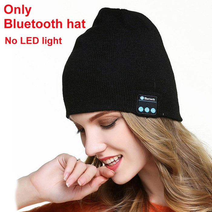 2in1 Winter Bluetooth 5.0 Headset Headband Warm Music Hat