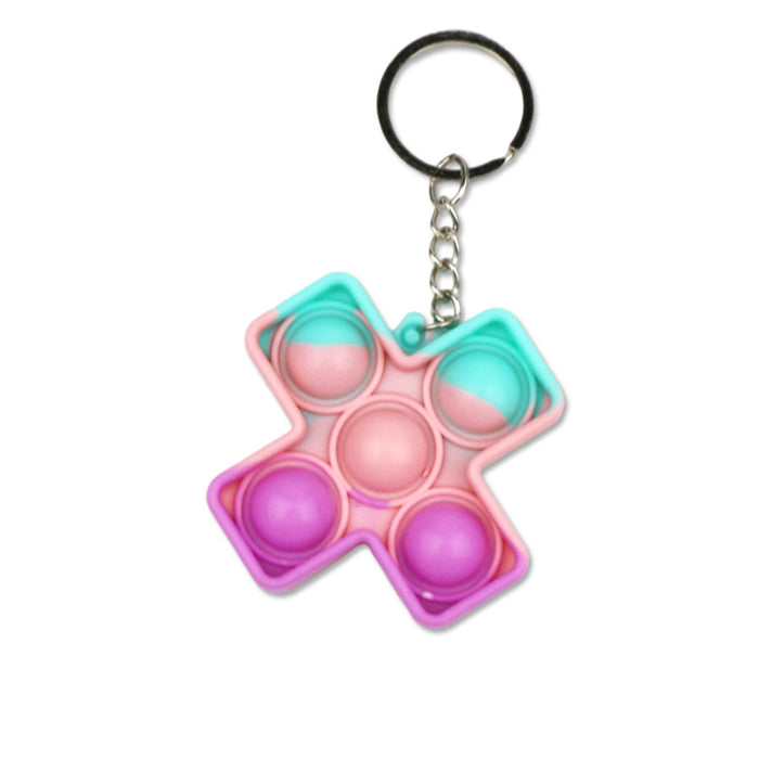 400 Pieces Fidget Toys, Letter Number Bubble Spinner Keychains