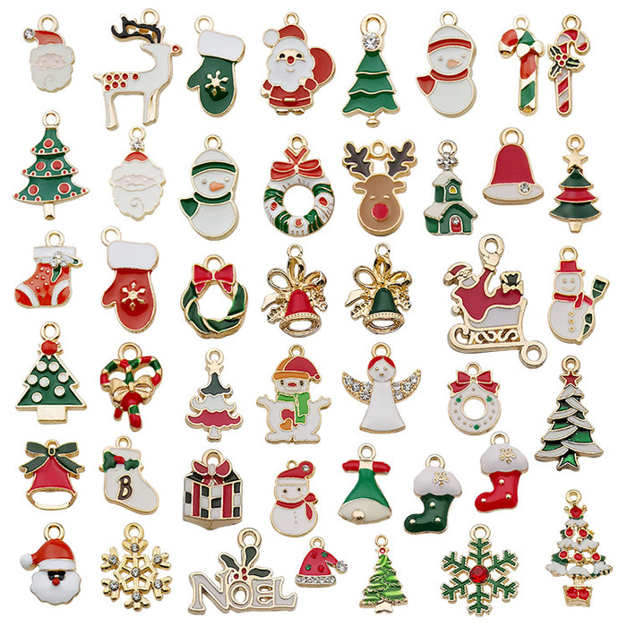 96 Pieces Mixed Christmas Charms