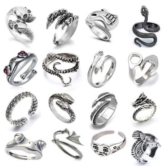 320X Animal Demon Eye Dragon Snake Finger Adjustible Rings