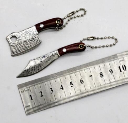 32Pcs Mini Stainless Steel Knife Keychain