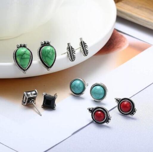 120 Pairs Multiple Vintage Stud Earrings