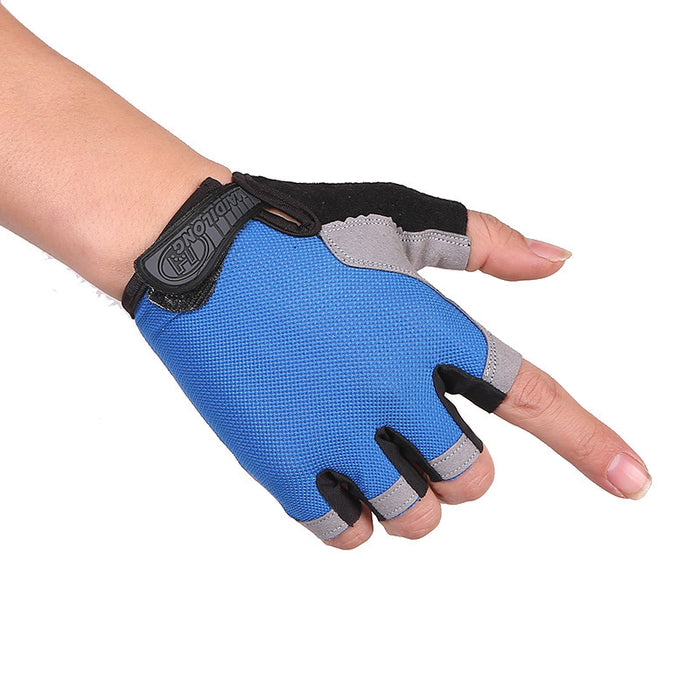 20 Pieces Cycling Anti-slip Anti-sweat Men Women Half Finger Gloves
