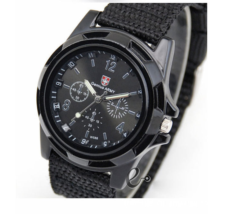 30Pcs Military Men's Fabric Canvas Strap Quartz Watches