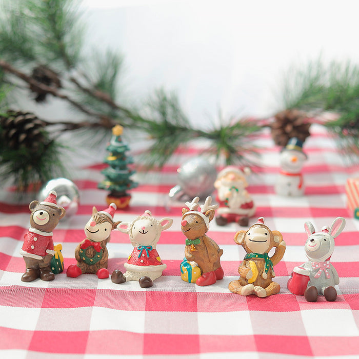 20 Pieces Handmade Mini Christmas Resin Ornaments