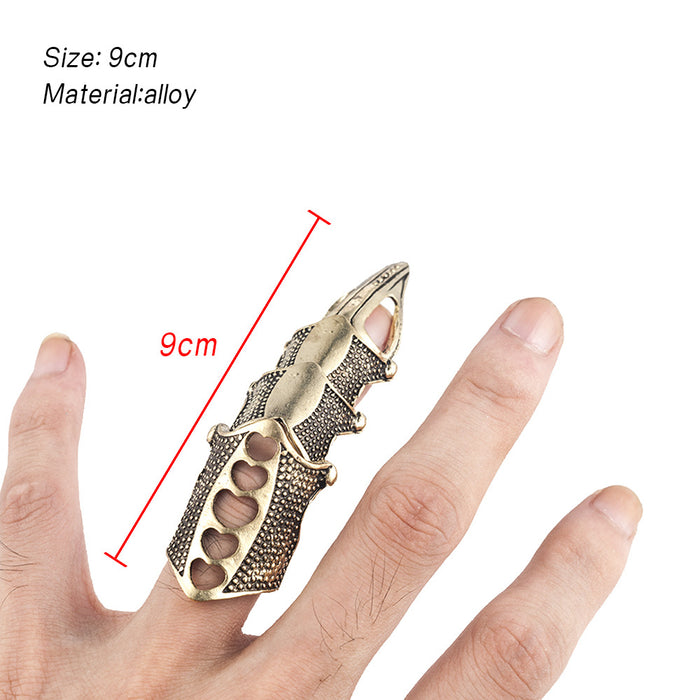 30Pcs Gothic metal armor bendable joint ring
