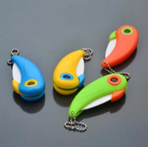 30Pcs Portable Mini Ceramic Bird Pattern Knives