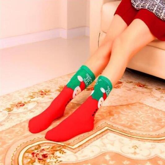 50 Pairs of Women's Cotton Santa Snowflake Christmas Socks