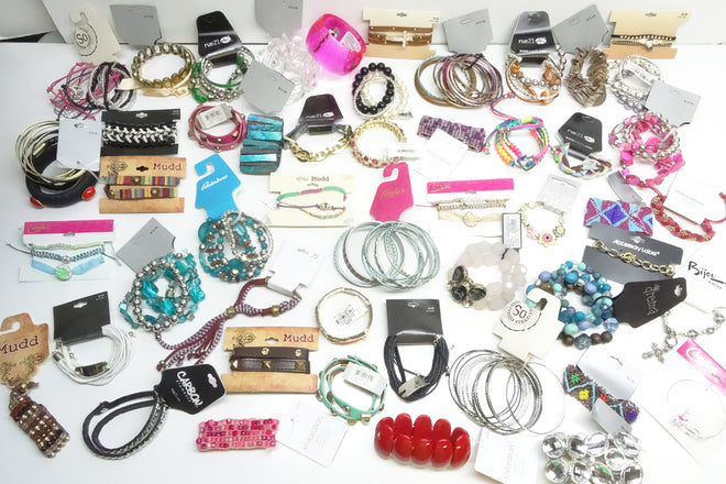Great Value 50 Pieces Assorted Brand New Jewelry Lot,MSRP $350