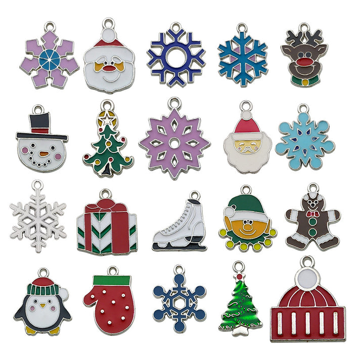 96 Pieces Mixed Christmas Charms