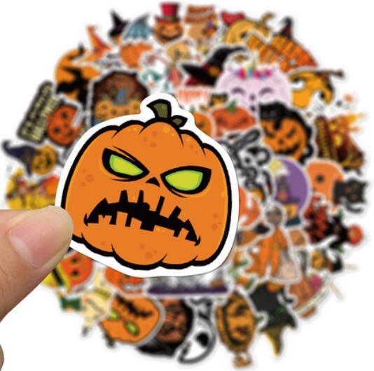 1000X Funny Halloween Ghost Pumpkin Horror Decoration Stickers