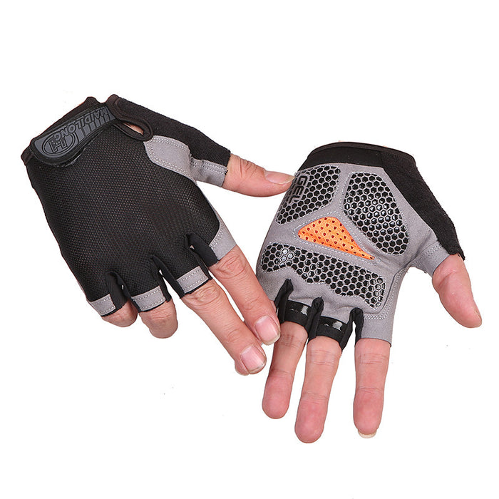 20 Pieces Cycling Anti-slip Anti-sweat Men Women Half Finger Gloves